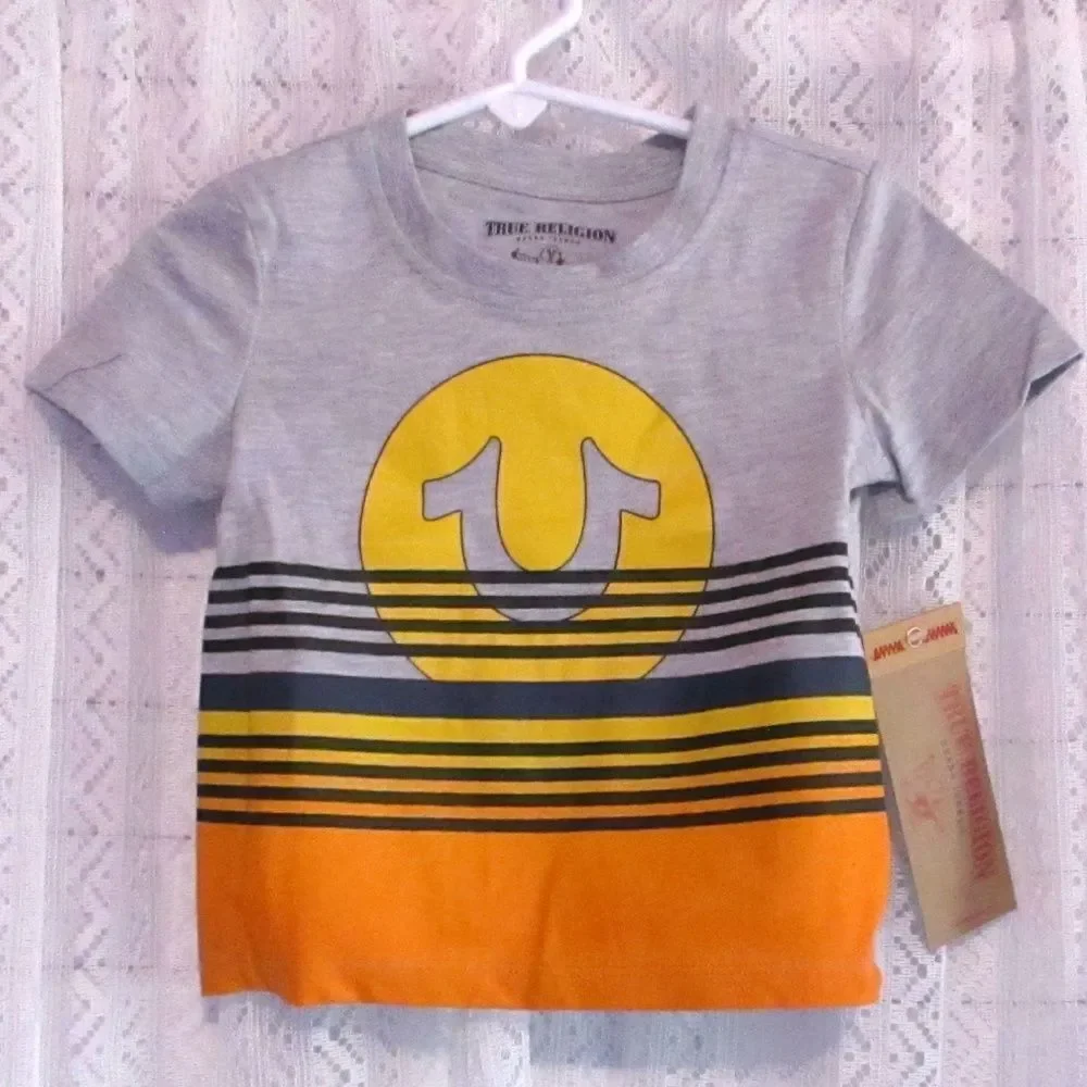 True Religion T Shirt Denim Baby Boy 2- Pi…